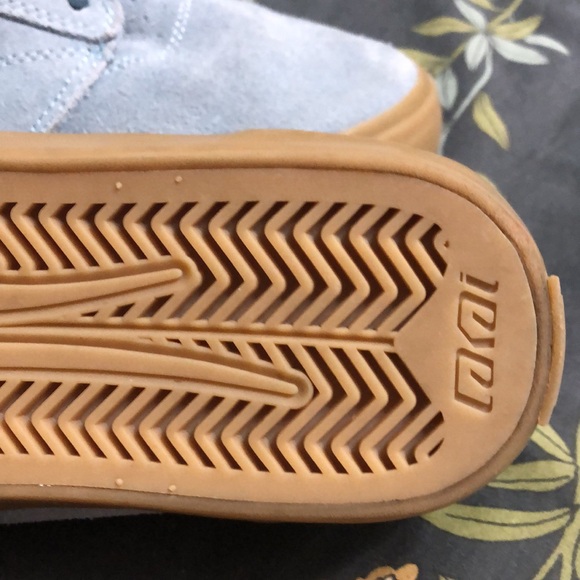 Lakai Limited Griffin Skate Shoes/Sneakers in Light Blue Suede and Brown - Picture 11 of 15